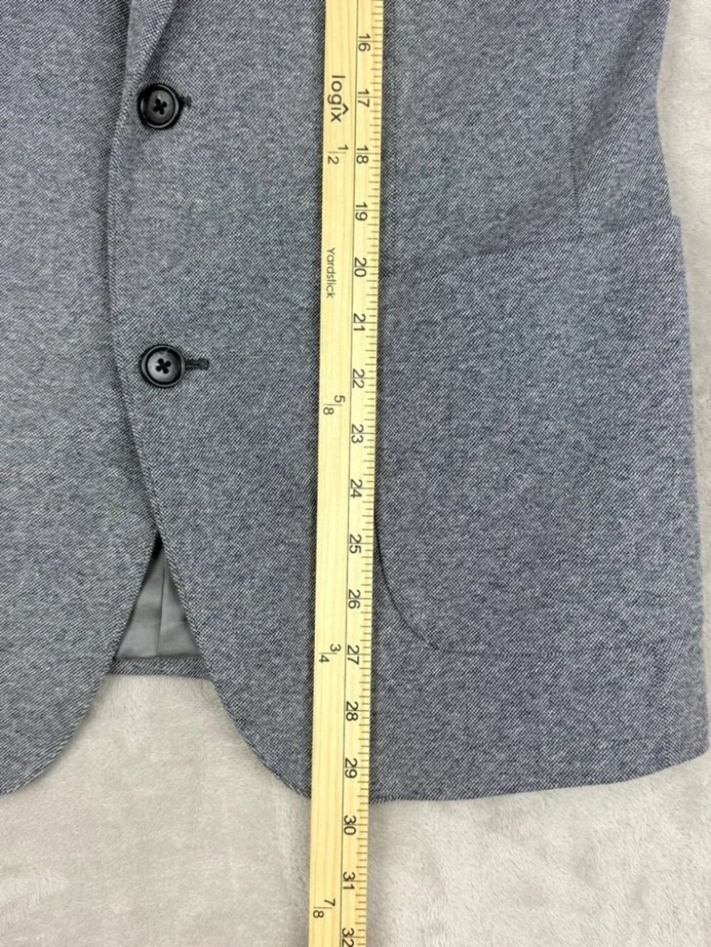 Bonobos Jetsetter Lanificio Fortex Blazer Sport Coat Mens 38R Gray Standard Fit - Picture 5 of 12